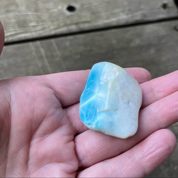 Larimar Gemstone Tumbled Rare Stone - Picture 4 of 16